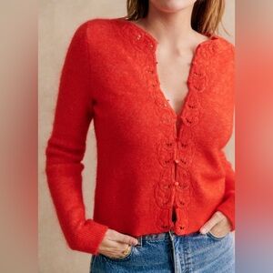 Ysaline Cardigan in Red L
